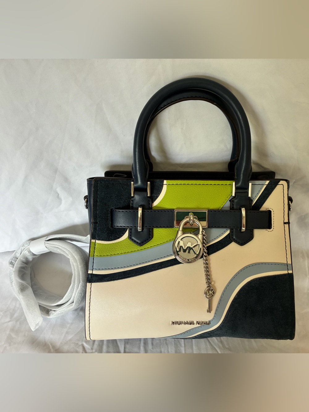 MICHAEL KORS Hamilton Small Patchwork Satchel